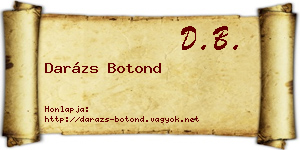 Darázs Botond névjegykártya