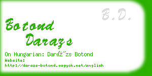 botond darazs business card